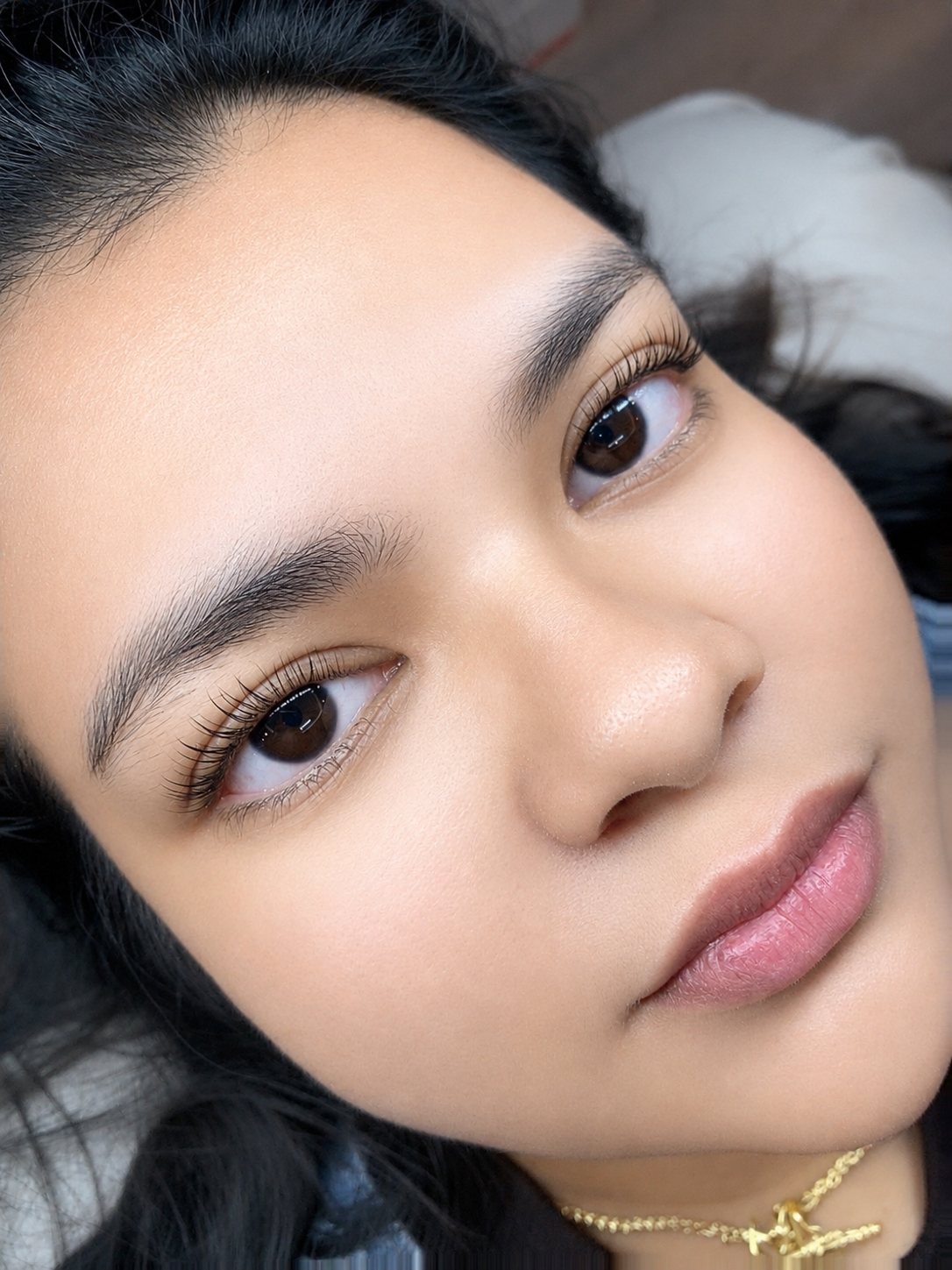 Keratin lash lift with tint